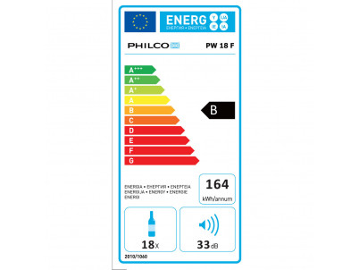 PW 18 F vínotéka čierna 18 fliaš PHILCO