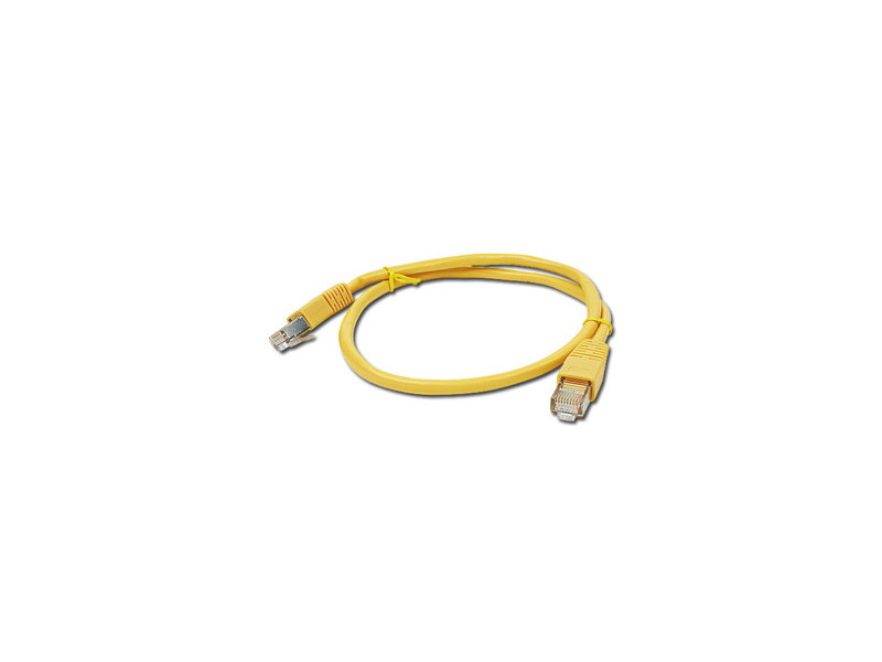 Gembird PP12-0.5M/Y patch RJ45, cat. 5e, UTP, 0.5m, žlutý