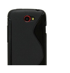OEM Ochranný kryt na HTC One S Black Wave +  fólia