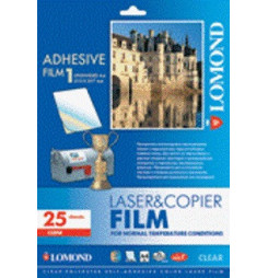 LOMOND PET film Laser A4/25 samolep. Clear matna