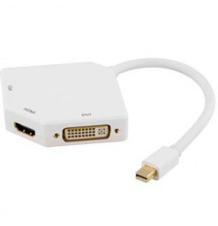 DELTACO Mini DisplayPort na HDMI/VGA/DVI