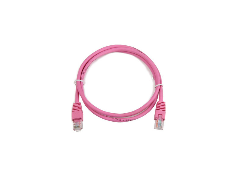 Gembird PP12-2M/RO patch RJ45, cat. 5e, UTP, 2m, ružový