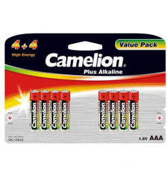 CAMELION Batérie alkalické PLUS AAA 8ks LR03 BP8