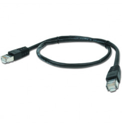 Gembird PP22-1M/BK patch RJ45, cat. 5e, FTP, 1m, čierný