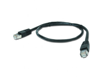 Gembird PP22-1M/BK patch RJ45, cat. 5e, FTP, 1m, čierný