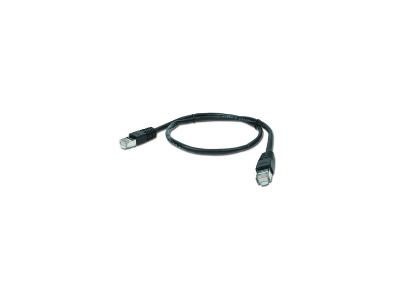 Gembird PP22-1M/BK patch RJ45, cat. 5e, FTP, 1m, čierný