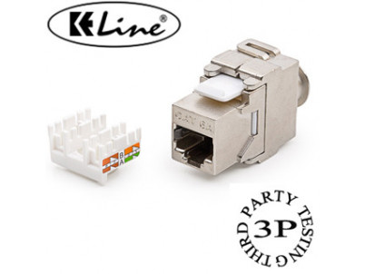 KELINE Keystone Jack, Category 6A, RJ45/s