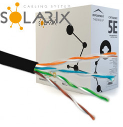 SOLARIX kábel vonkajší UTP PE CAT5E 305m/balenie