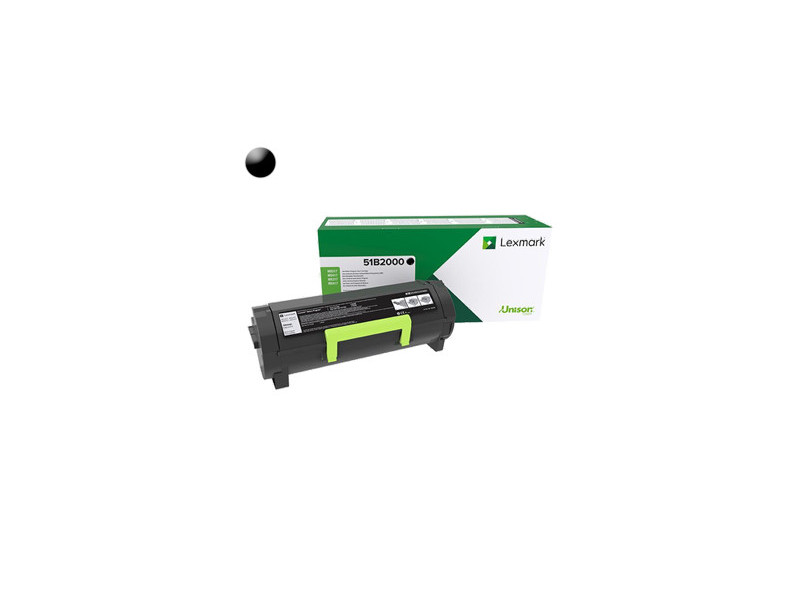 LEXMARK originál toner 51B2000 black 2500str.