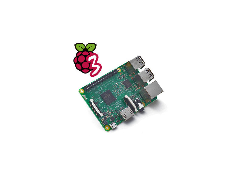 PC Raspberry Pi 3 Model B 1GB/WiFi/BT/100Mbps