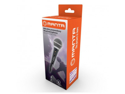 MANTA MIC005, Káblový mikrofón, Jack 6.3mm