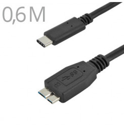 CABLE KU31CMB06BK USB3.1 Typ C/male - USB 3.0 Male