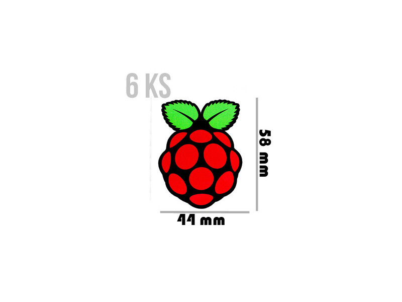 PIMORONI Samolepky veľké 58x44 6ks pre Raspberry