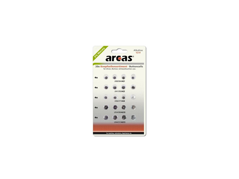 ARCAS Batérie 4xAG1/4xAG3/4xAG4/4xAG10/4xAG13