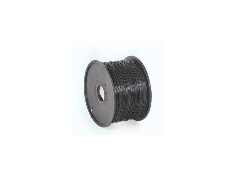 PLA plastic filament for 3D printers, 1.75 mm diameter, black (3DP-PLA1.75-01-BK)