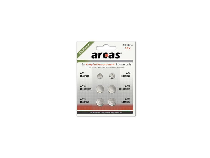 ARCAS Batérie 1xAG3/1xAG4/2xAG10/2xAG13