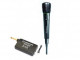 Pódiový a karaoke mikrofón s bezdrôtovéu sadou, je možné napájať drôtovo cez XLR/XLR alebo Jack kábel alebo pomocou bezdrôtovej sady, napájanie: 1xAA mikrofón, prijímač 1xAA, konektory: XLR 6,3mm, Frekvenčný rozsah: 100Hz - 10000Hz, citlivosť: 30 dB (bezdrôtové napájanie), 54 dB (drôtové napájanie), rozsah: 8-20 m, Typ mikrofónu: bezdrôtový