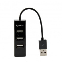 SBOX H204 black USB 2.0 port 4x