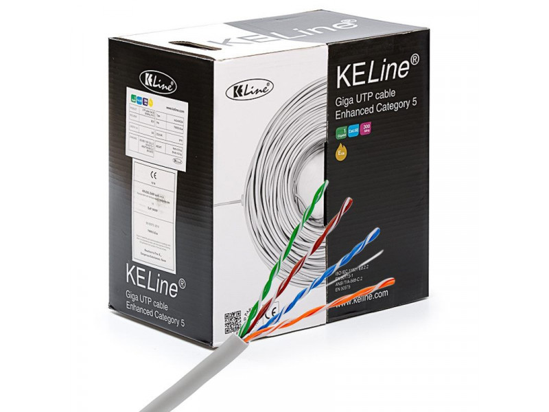 KELINE Kábel UTP (U/UTP) 4x2xAWG24 5E 305m