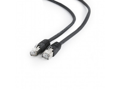 Gembird PP6-2M/BK Patch RJ45, cat. 6, FTP, 2m, černý