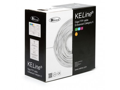 KELINE Kábel FTP (F/UTP) 4x2xAWG24 Cat 5E 305m