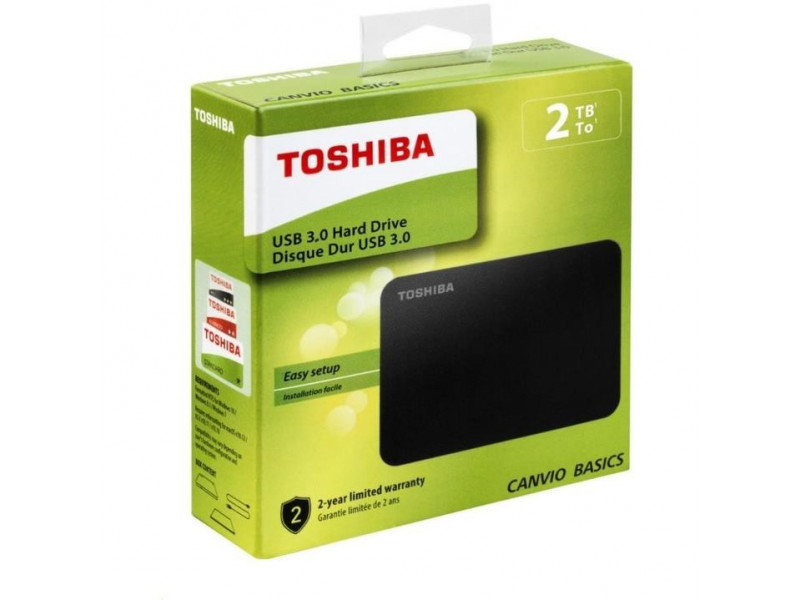 Toshiba Canvio Basics 2TB, USB 3.0, HDTB420EK3AA