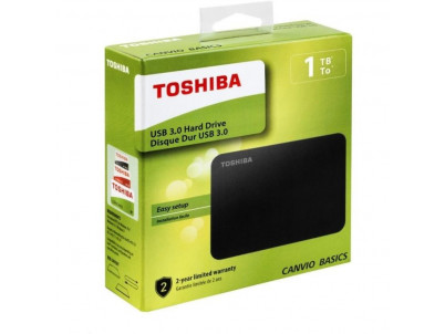 Toshiba Canvio Basics 1TB, 2,5", USB 3.0, HDTB410EK3AA