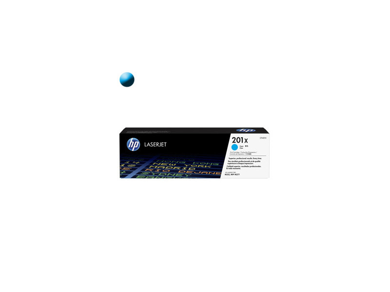 HP Toner HP 201X LaserJet CF401X cyan