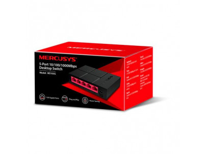 MERCUSYS 5-Port 10/100/1000Mbps Switch MS105G