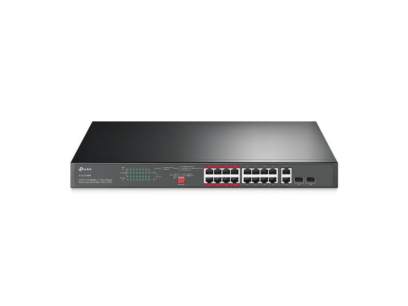 TP-Link TL-SL1218MP, Switch 16-Port/100Mbps/Rack