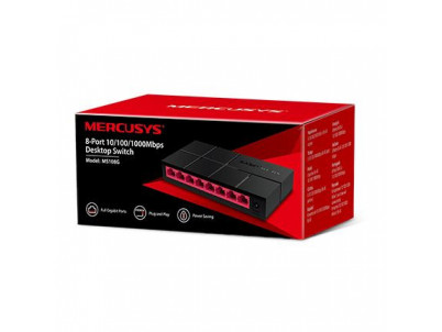 MERCUSYS MS108G, 8-Port 1000 Mbps Desktop Switch