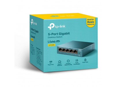 TP-Link LS105G, Switch 5-Port/1000Mbps/Desk