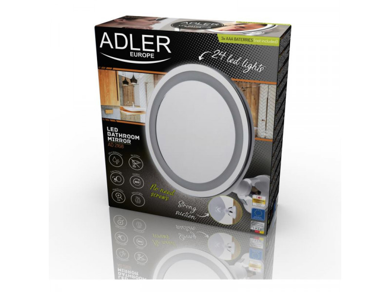 ADLER AD 2168, Zrkadlo s LED svetlom