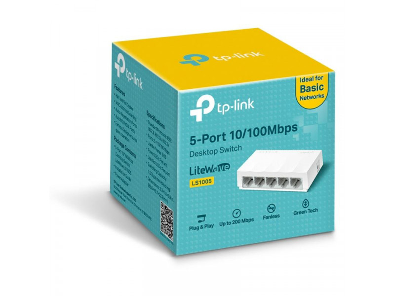 TP-Link LS1005, Switch 5-Port/100Mbps/Desk
