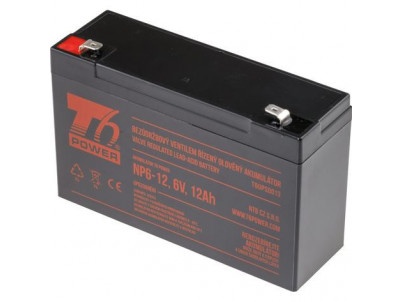 T6 POWER Akumulátor pre UPS, NP6-12, 6V, 12Ah