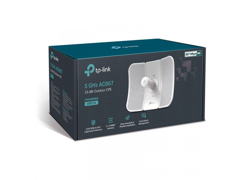 TP-Link CPE710, 5GHz AC 867Mbps 23dBi Outdoor CPE