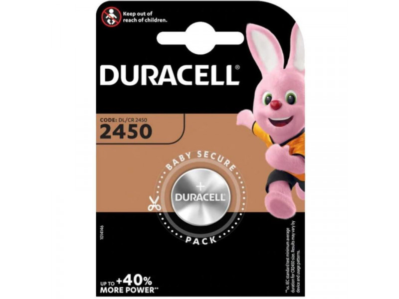 DURACELL Lítiová batéria, CR2450 - 3.0V 560 mAh Li