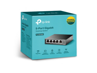 TP-Link TL-SG105S, Switch 5-Port/1000Mbps/Desk