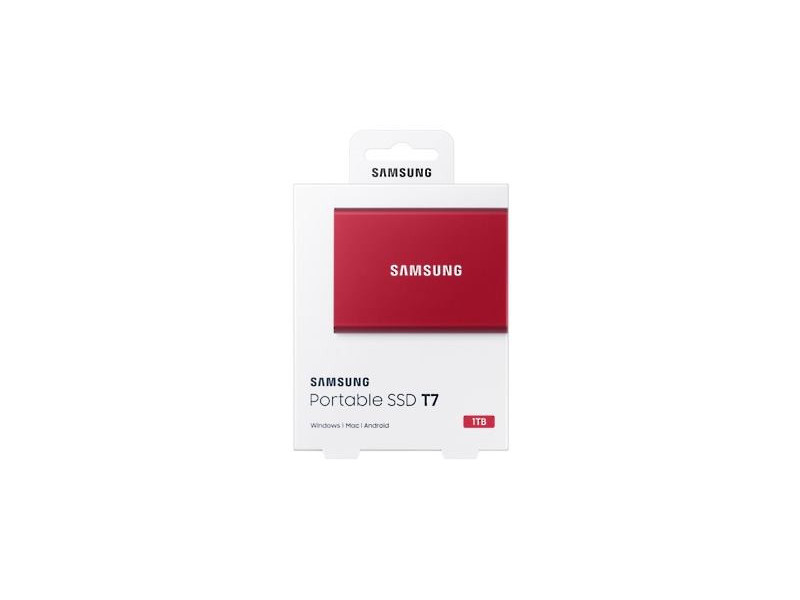 SAMSUNG Portable SSD T7 1TB, red