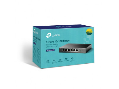 TP-Link TL-SF1006P, Switch 6-Port/100Mbps/Des/PoE+