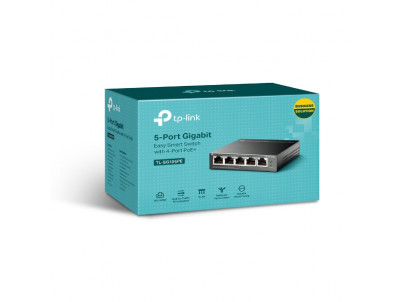 TP-Link TL-SG105PE, Switch 5-Port/1000Mbps/De/PoE+