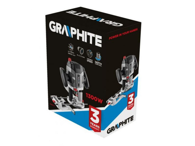 GRAPHITE 59G717, Elektrická horná fréza, 1300W