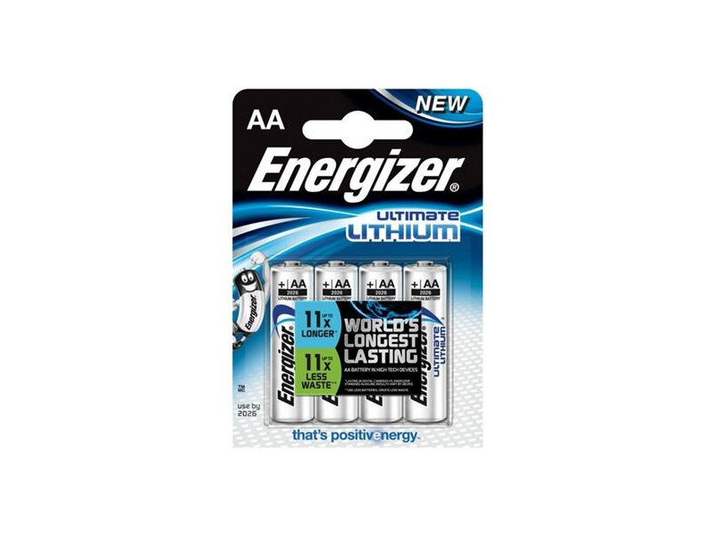 ENERGIZER Ultimate Lithium AA, Batérie, LR6, 4ks