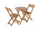 Balkónový nábytok - CAROL Balkónový set 2 ks stoličiek s vankúšikmi pre väčšie pohodlie + 1 ks stôl Materiál: prírodné drevo akácia Doplnky: galvanizovaný kov Rozmery: Stoličky: 520 x 380 x 800 mm (2 ks v balení) Stôl: 600 x 600 x 720 mm Prednosti výrobku: cena vrátane vankúšikov, ľahké skladovanie (možn...