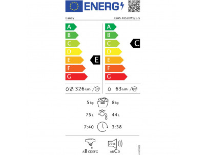 CSWS4852DWE/1-S práčka so suš. CANDY