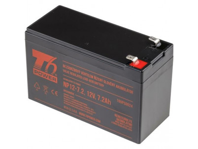 T6 POWER Akumulátor pre UPS, NP12-7.2, 12V, 7,2Ah