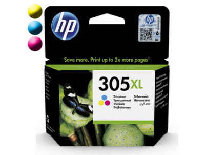 HP 305XL, Cartridnge, 3YM63AE CMY