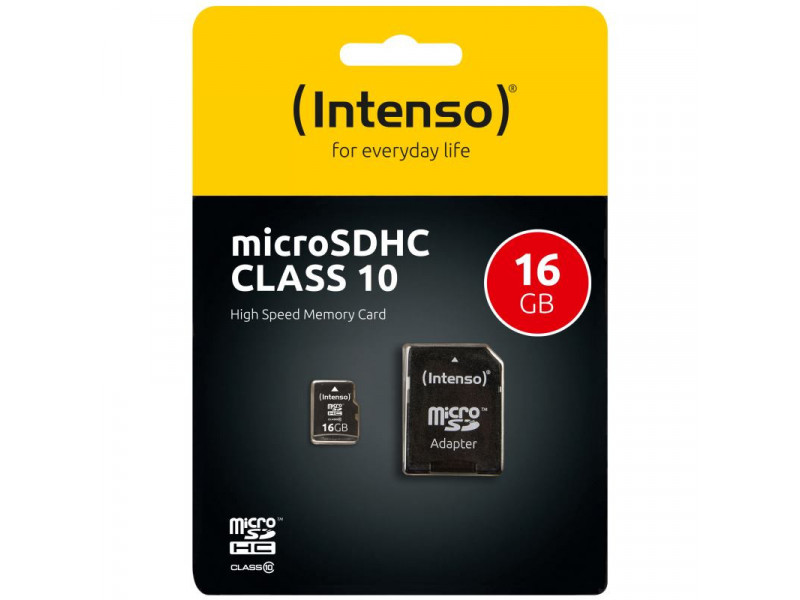 INTENSO Micro SDHC karta 16GB Class10
