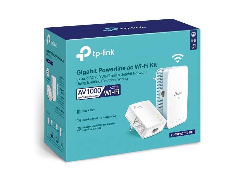 TP-Link TL-WPA7517 KIT AV1000 Powerline WiFi Kit