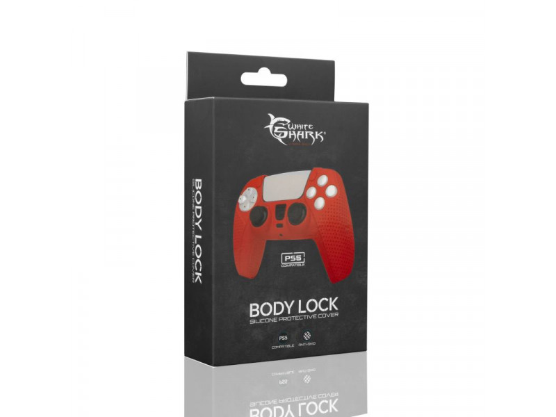 WHITE SHARK PS5-541 BODY LOCK, Obal na PS5 red